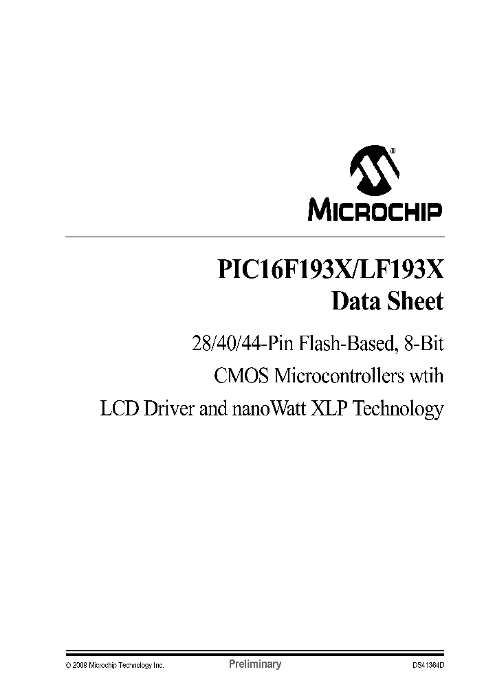 PIC16LF1933-EMV_4576235.PDF Datasheet