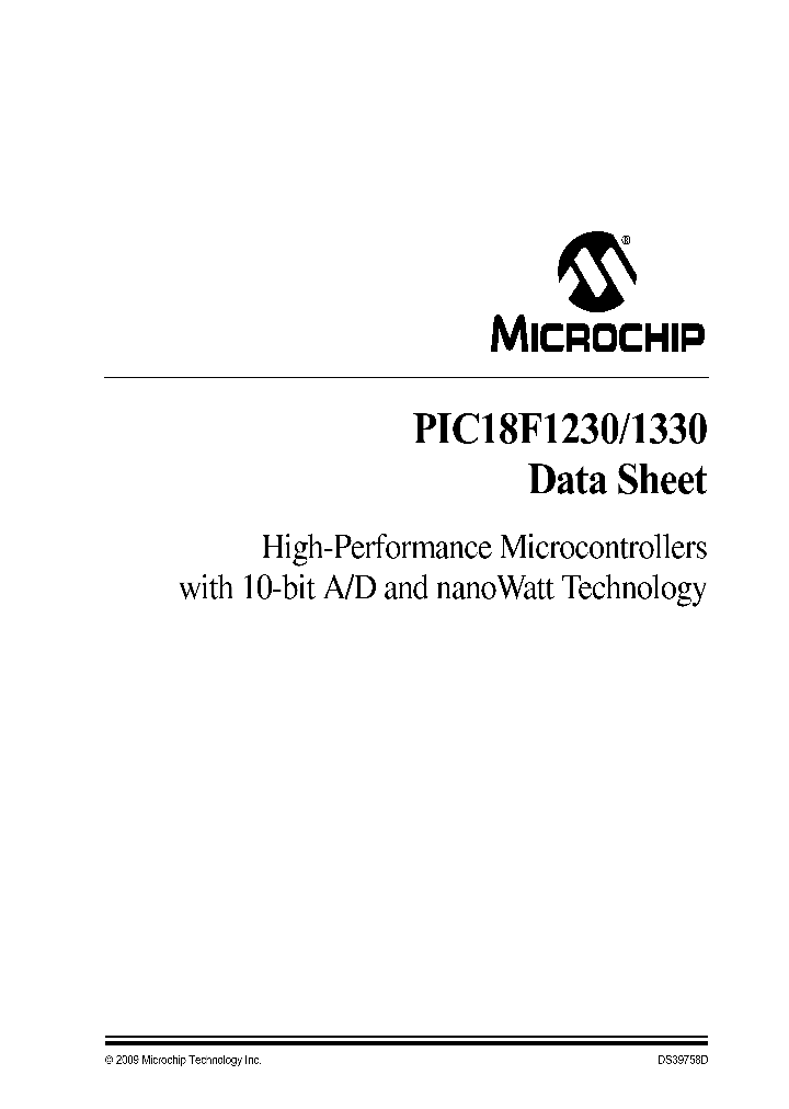 PIC18F1230_4618190.PDF Datasheet