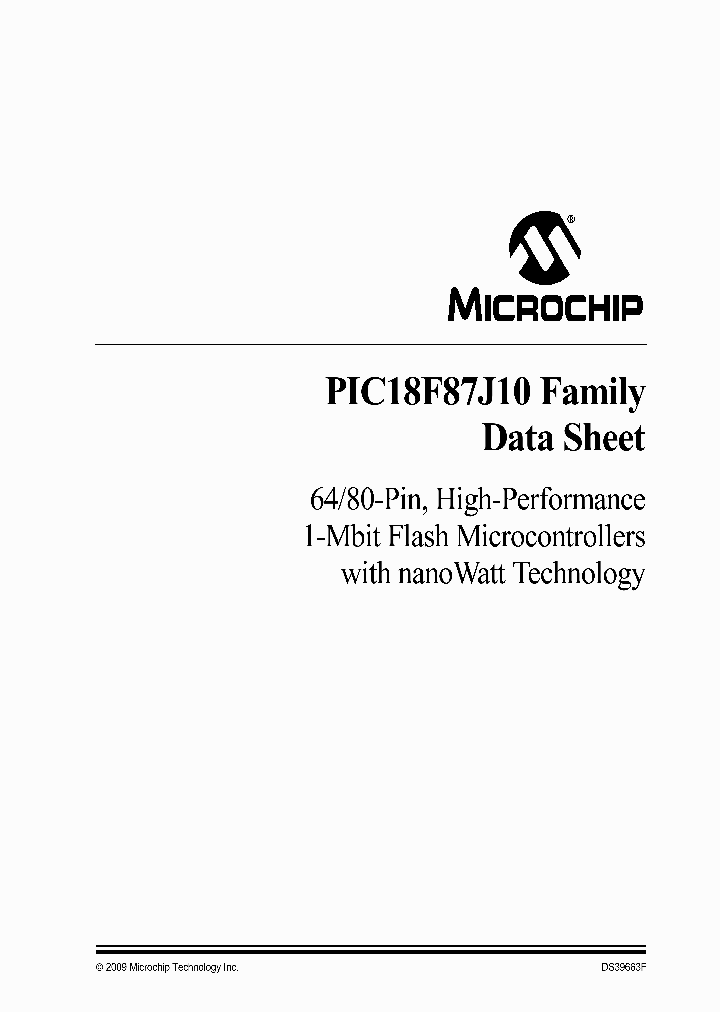 PIC18F67J10_4570946.PDF Datasheet