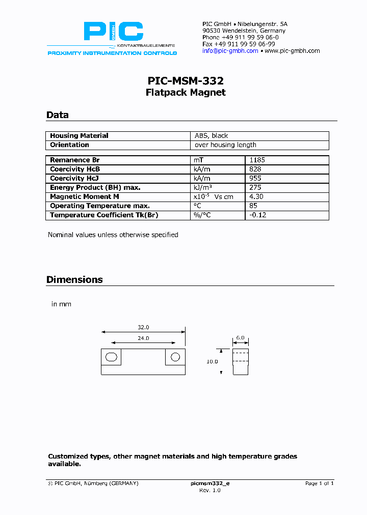 PIC-MSM-332_4561293.PDF Datasheet