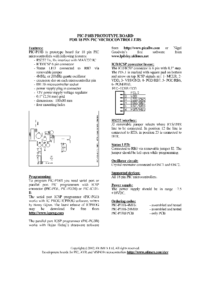 PIC-P18B_4529525.PDF Datasheet