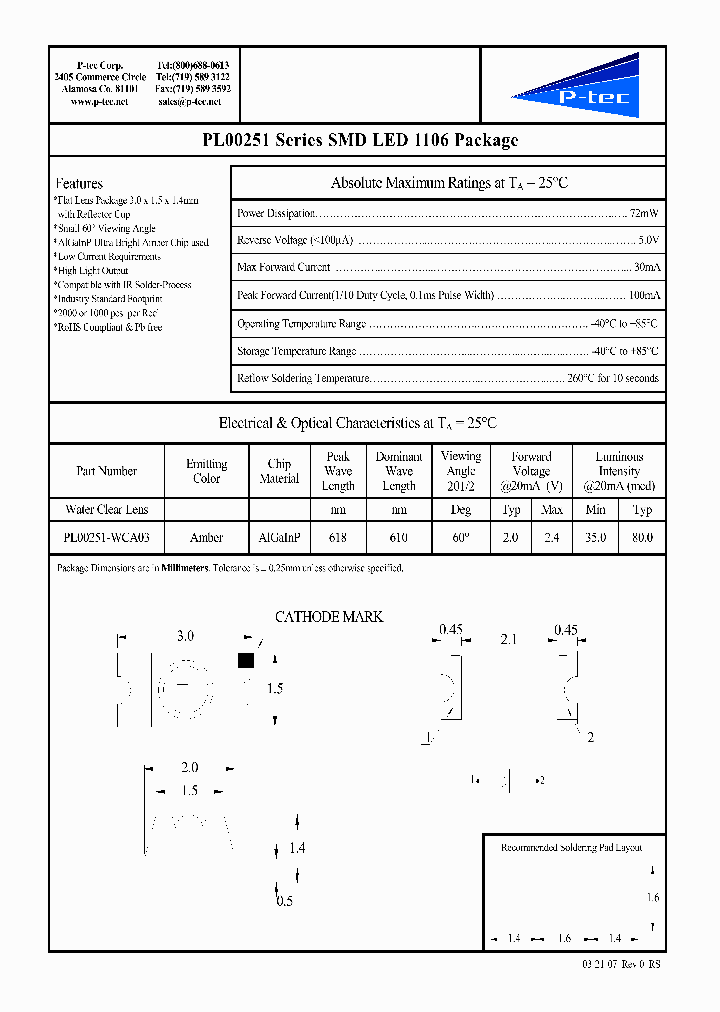 PL00251-WCA03_4525349.PDF Datasheet