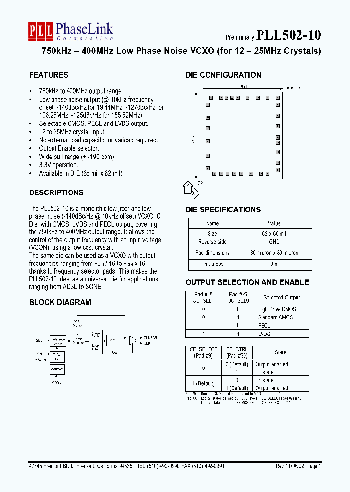 PLL502-10_4789251.PDF Datasheet