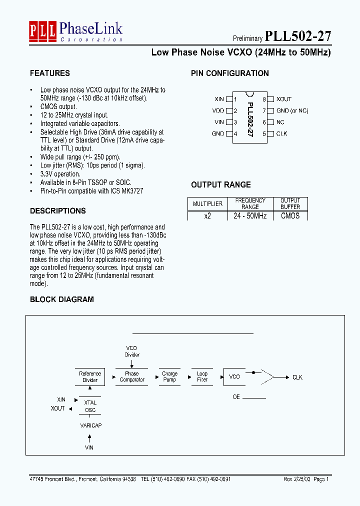 PLL502-27_4480368.PDF Datasheet