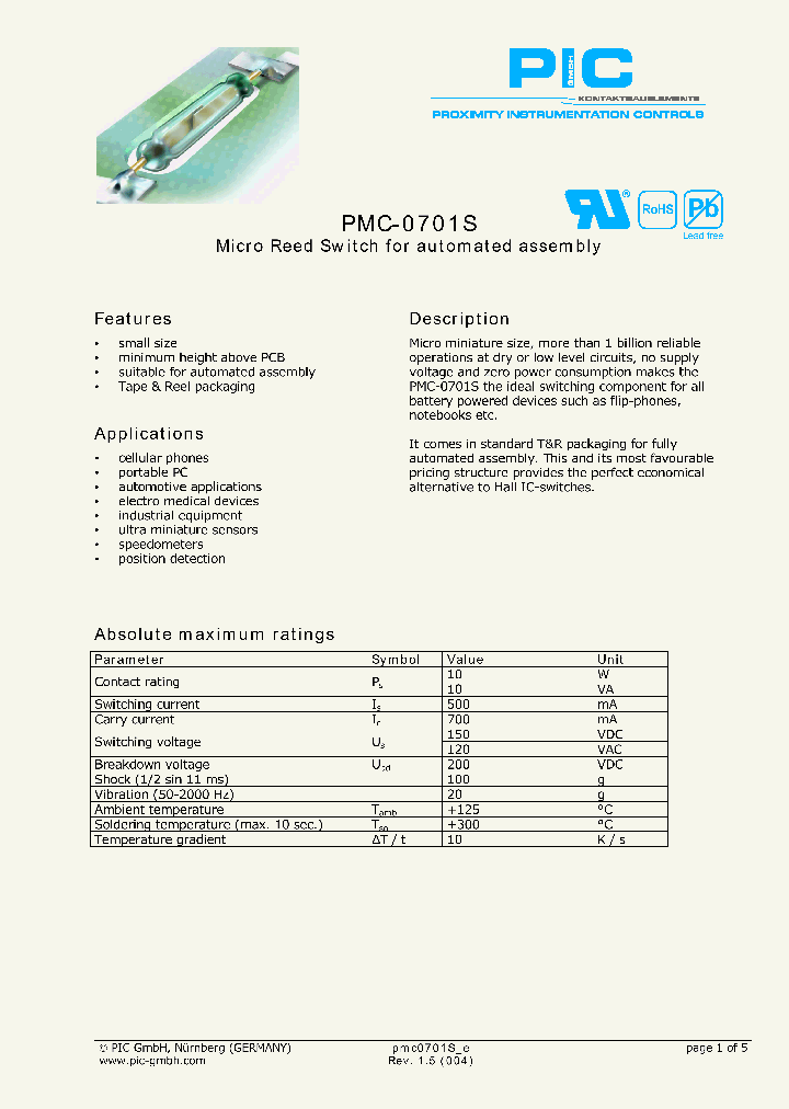 PMC-0701S_4503824.PDF Datasheet