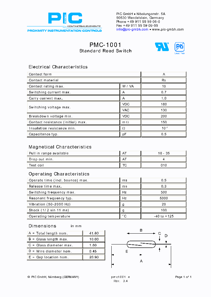 PMC-1001_4661539.PDF Datasheet