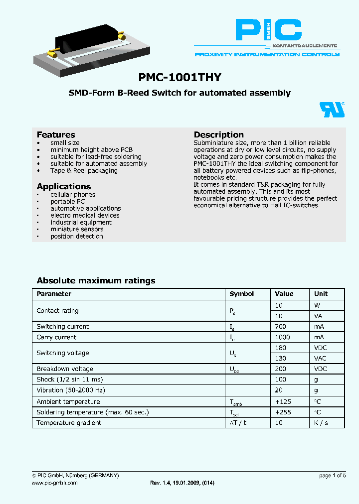PMC-1001THY_4512685.PDF Datasheet