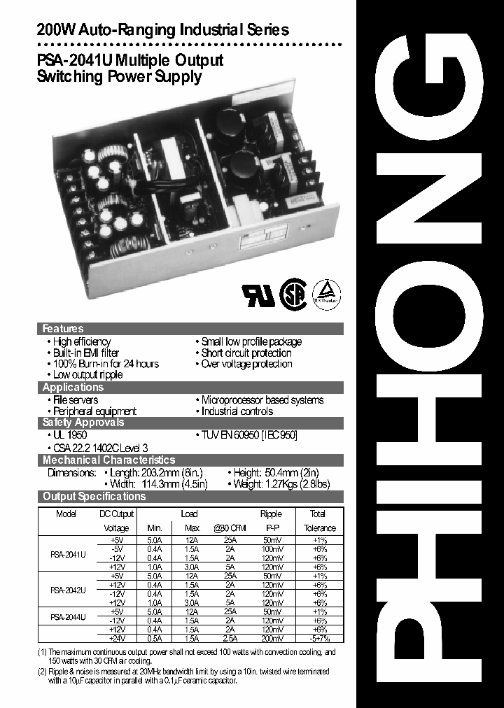 PSA-2041U_4750697.PDF Datasheet