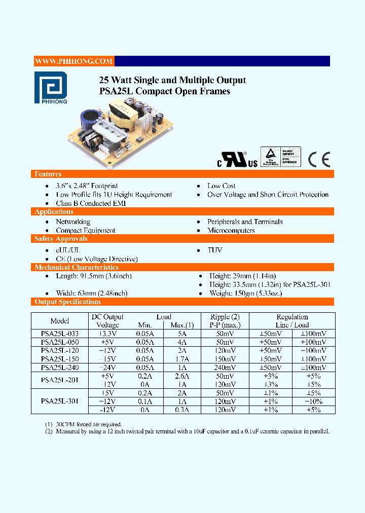 PSA25L-301_4497333.PDF Datasheet