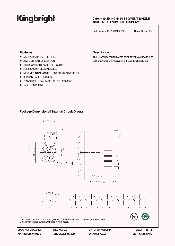 PSA39-21SRWA_4289725.PDF Datasheet