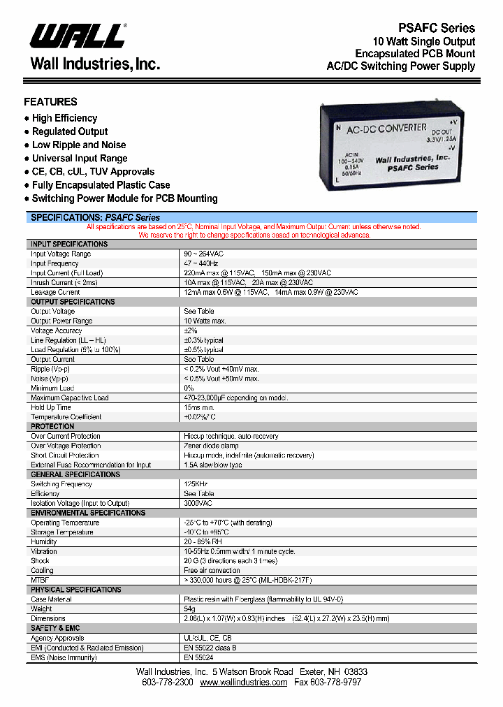 PSAFC-12S_4226659.PDF Datasheet