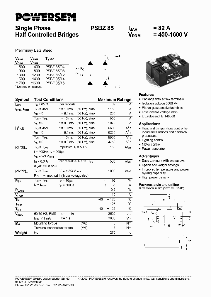 PSBZ85_4592070.PDF Datasheet