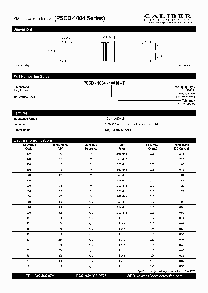 PSCD-1004-150K-B_4560575.PDF Datasheet