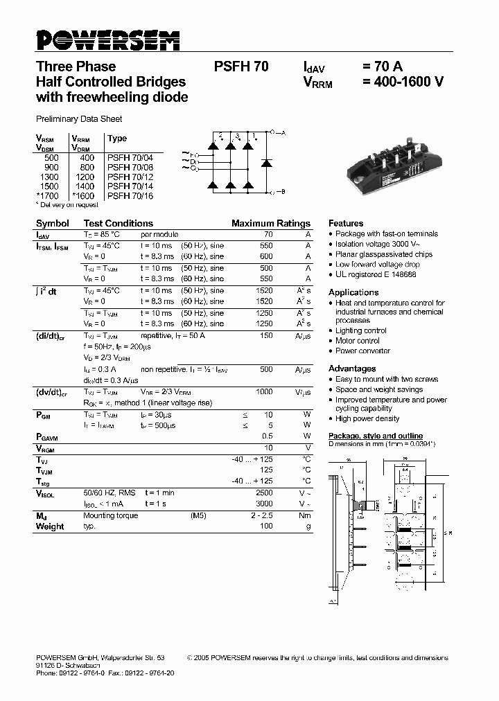 PSFH70_4599836.PDF Datasheet