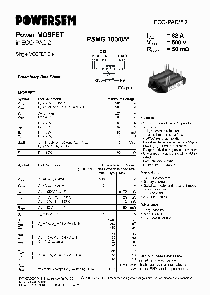 PSMG100-05_4565947.PDF Datasheet