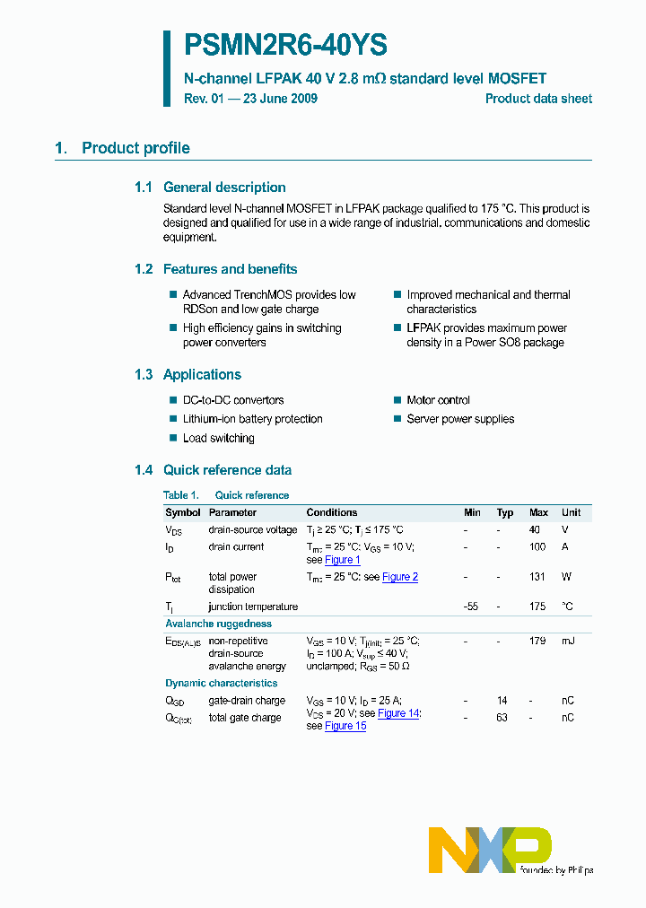 PSMN2R6-40YS_4881389.PDF Datasheet