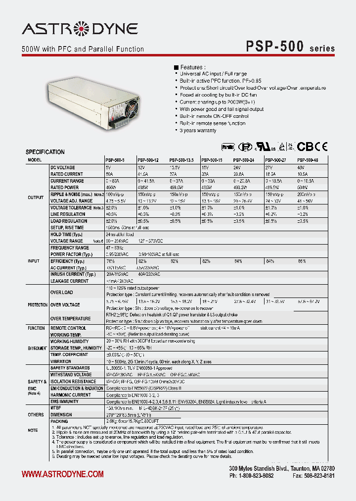 PSP-500_4333587.PDF Datasheet