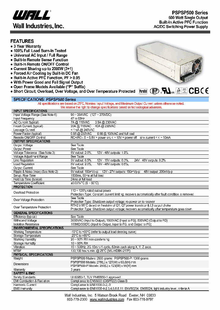 PSPSP500_4295609.PDF Datasheet