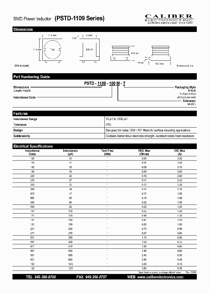 PSTD-1109_4577410.PDF Datasheet