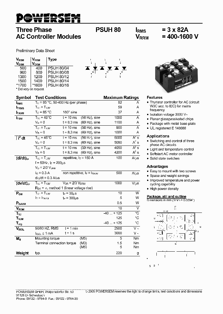 PSUH80_4546947.PDF Datasheet