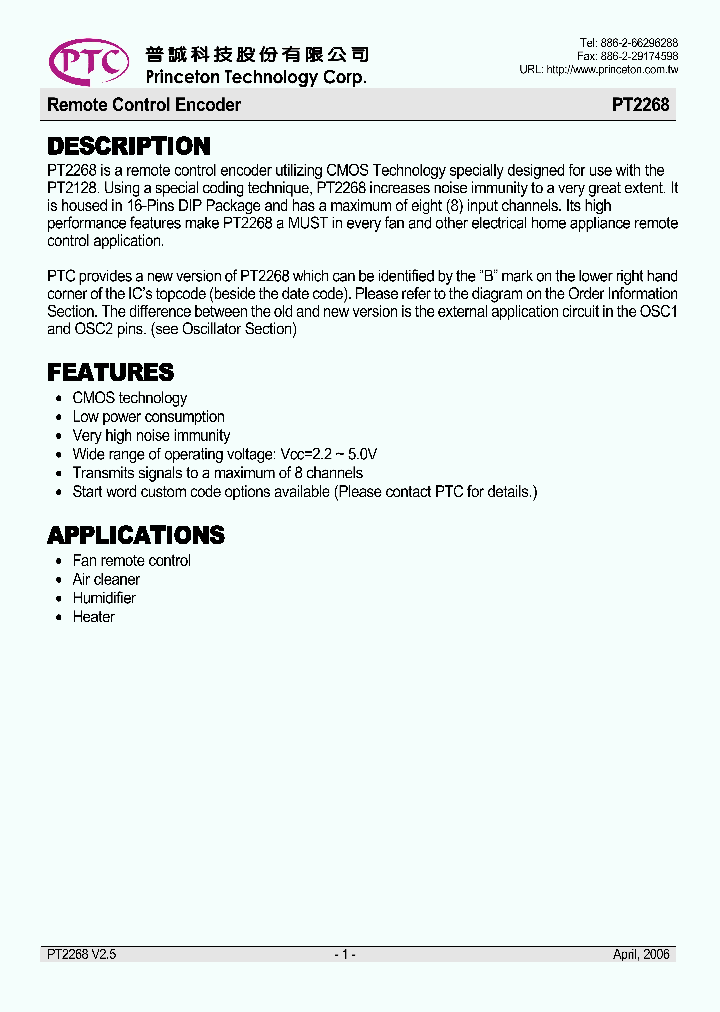 PT2268Z-S_4900826.PDF Datasheet