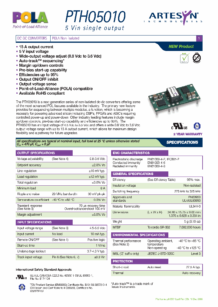 PTH05010_4427899.PDF Datasheet