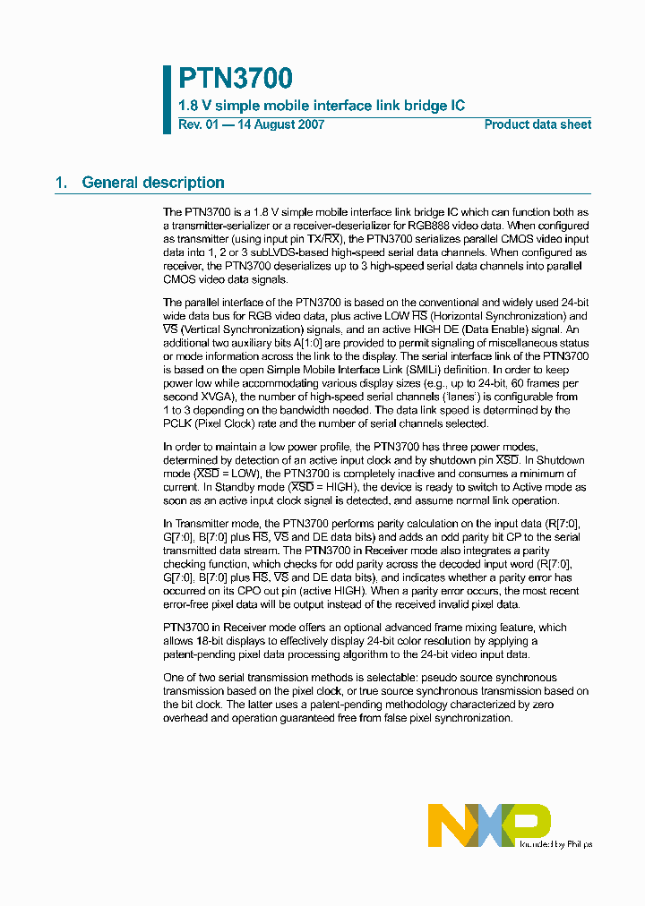 PTN3700_4279950.PDF Datasheet