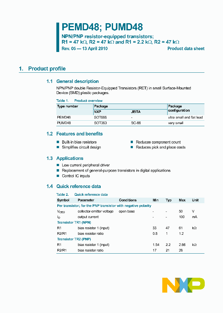 PUMD48_4591498.PDF Datasheet