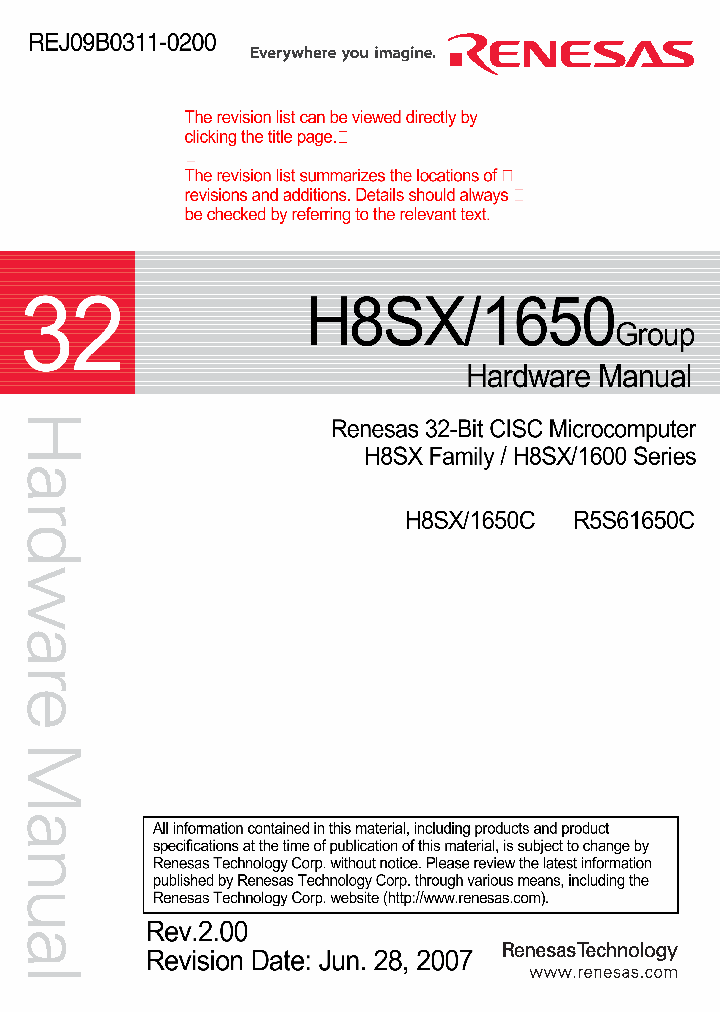 R5S61650C_4327381.PDF Datasheet