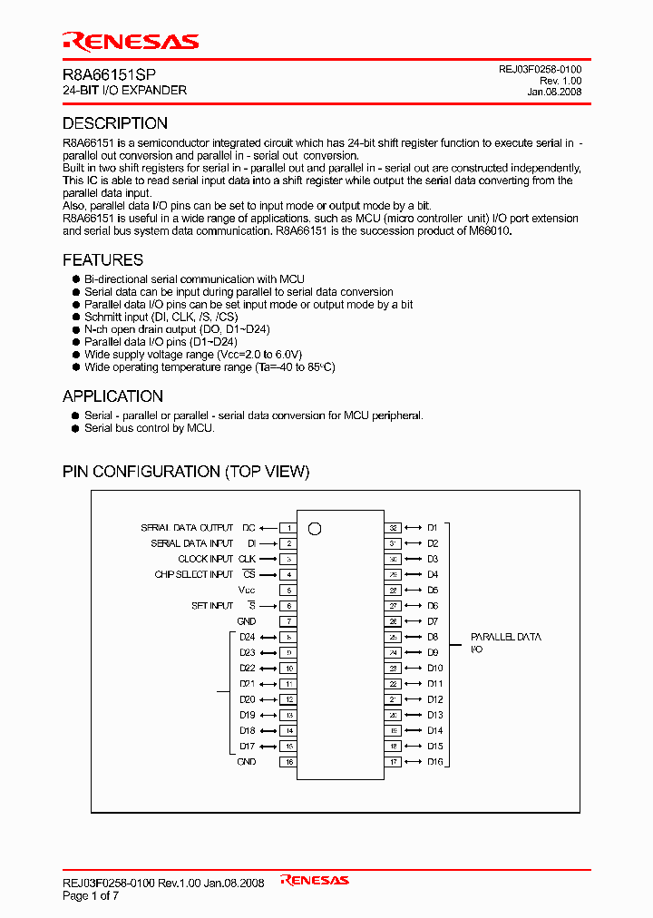 R8A66151SP_4243445.PDF Datasheet