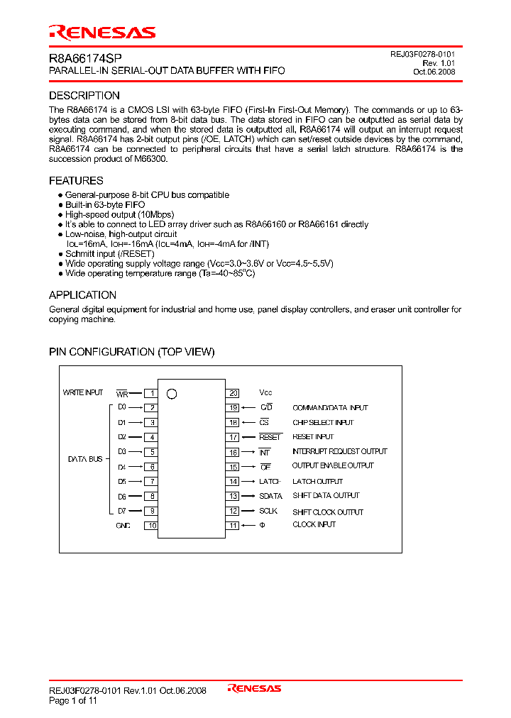 R8A66174SP_4310668.PDF Datasheet