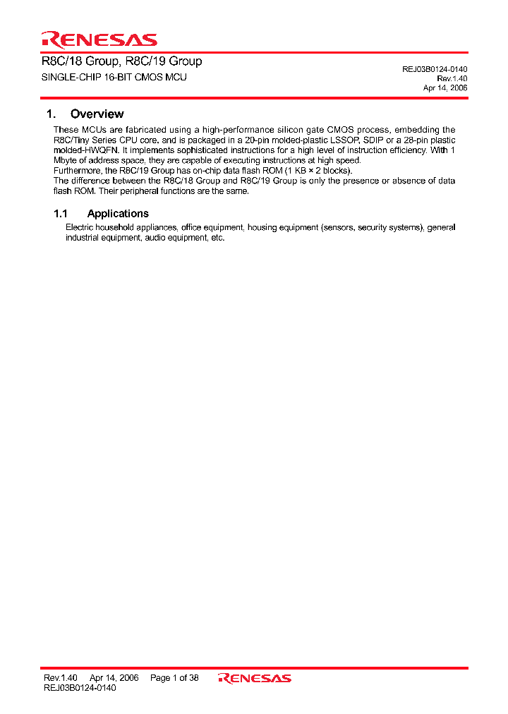 R8C-18_4281216.PDF Datasheet