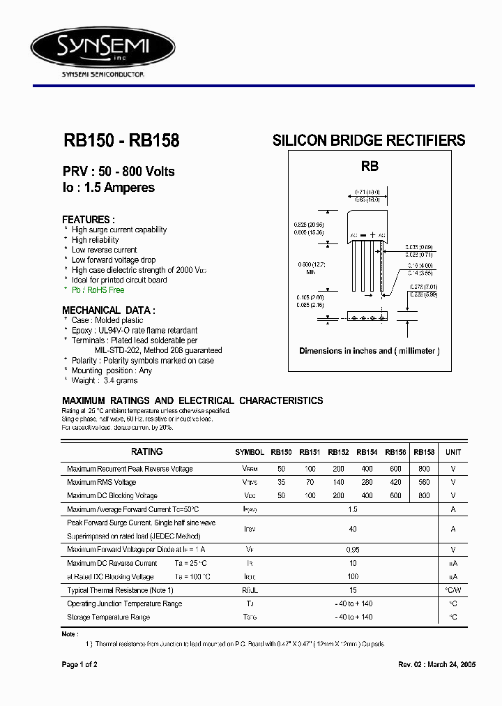 RB151_4455713.PDF Datasheet