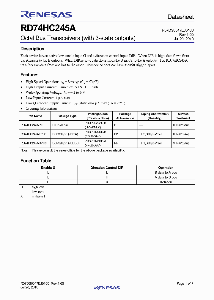RD74HC245APT0_4910859.PDF Datasheet