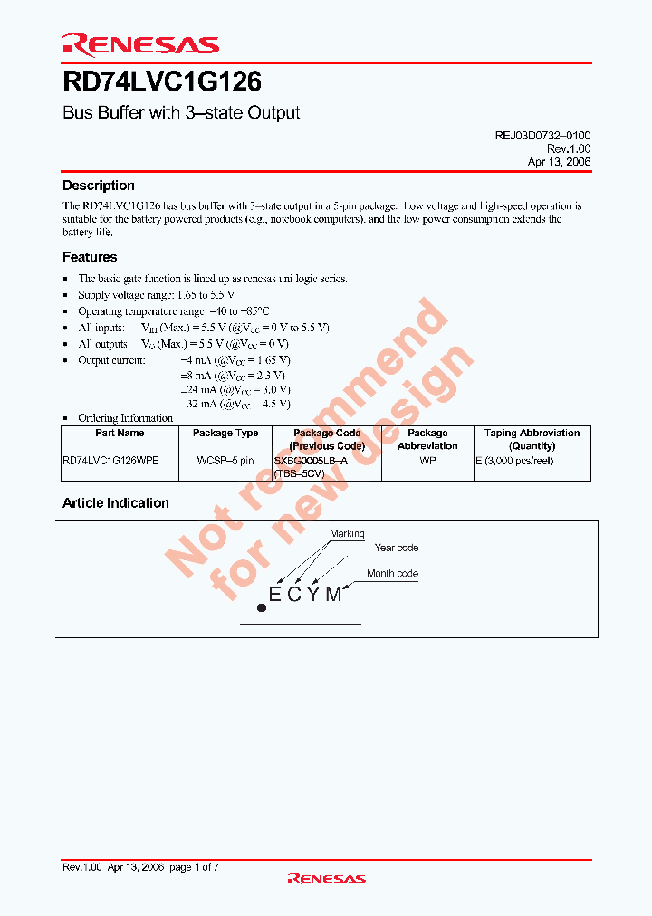 RD74LVC1G126_4491888.PDF Datasheet