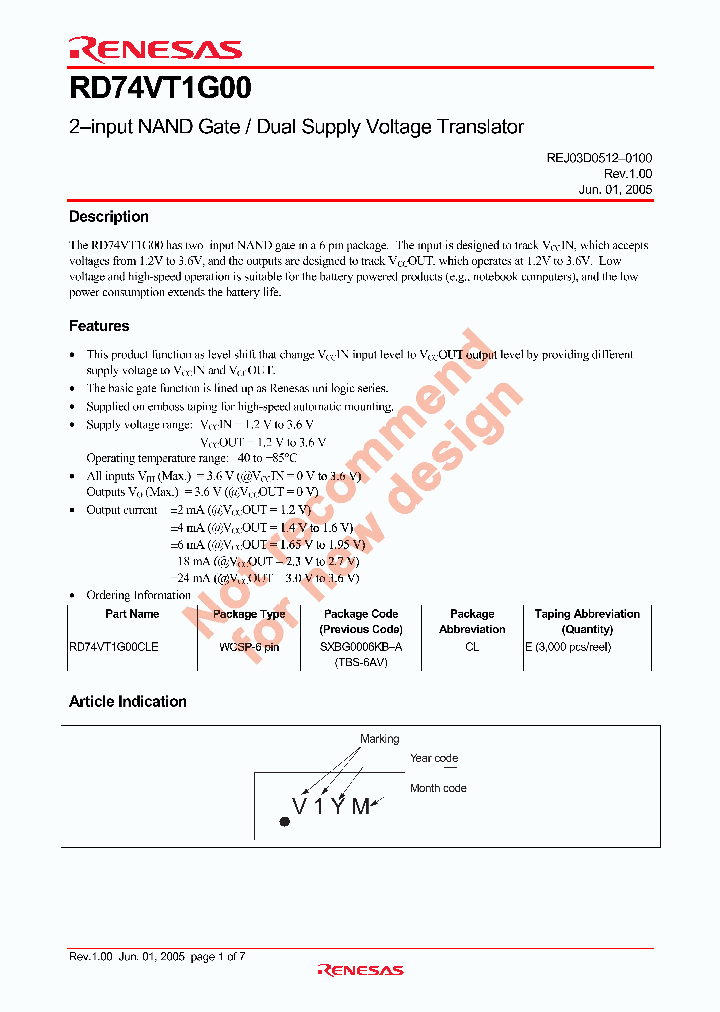 RD74VT1G00_4351786.PDF Datasheet