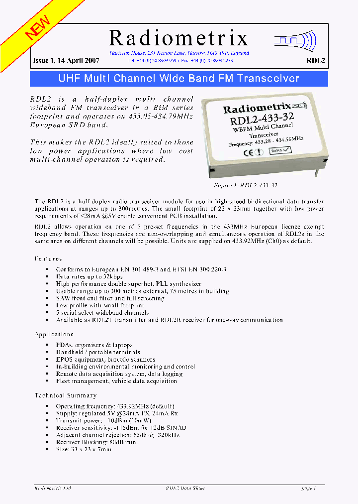 RDL2-433-32_4176371.PDF Datasheet