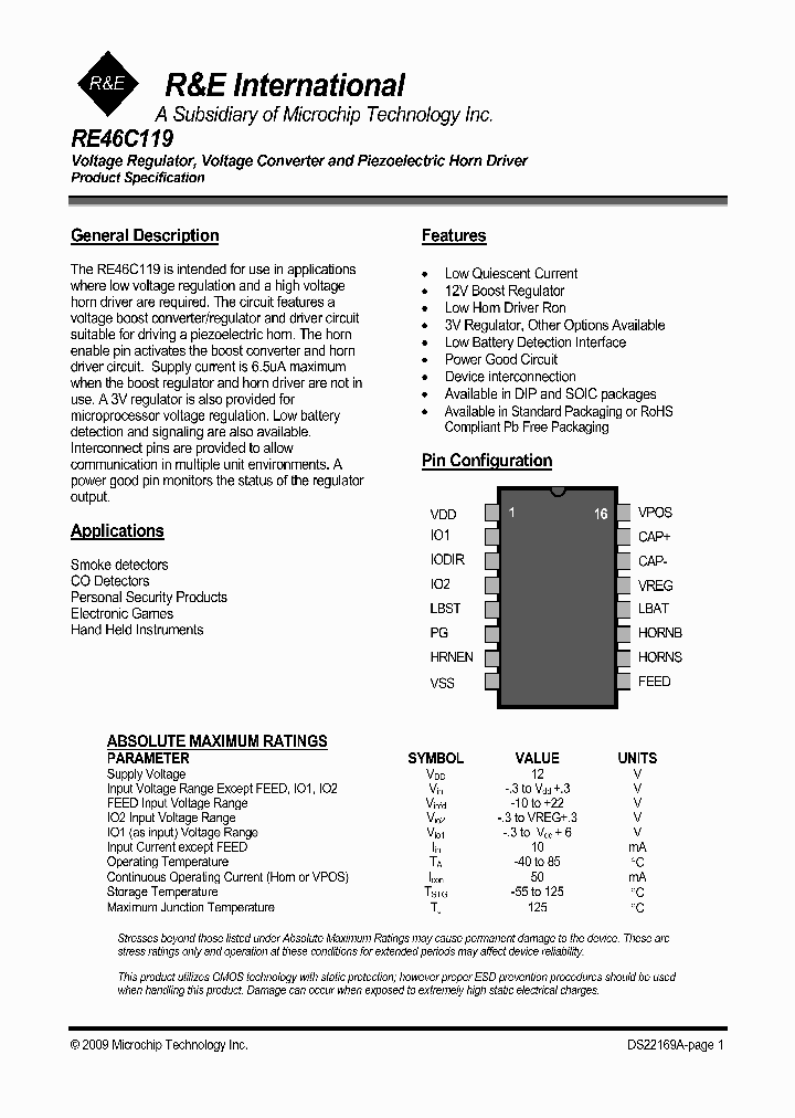 RE46C119_4485287.PDF Datasheet