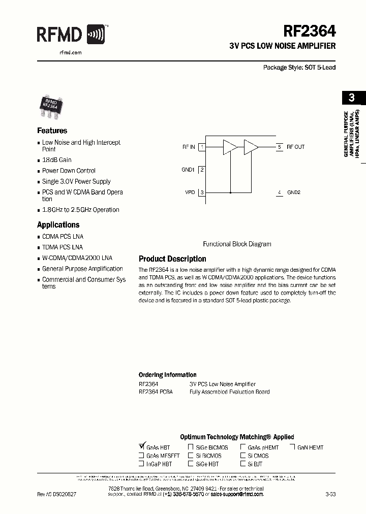 RF2364PCBA_4887955.PDF Datasheet