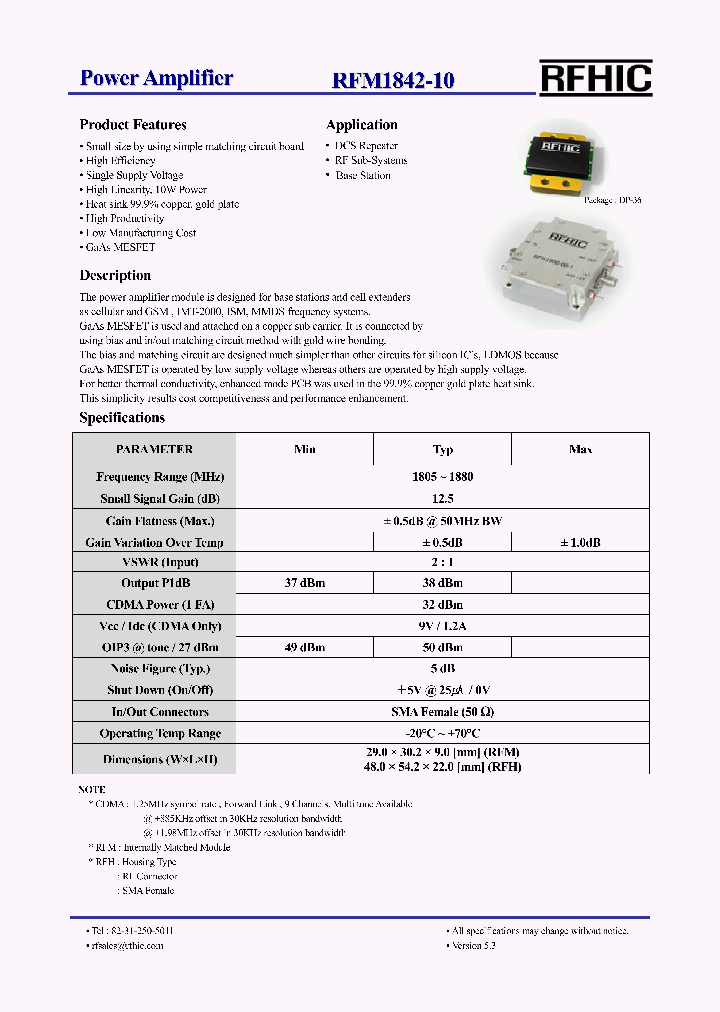 RFM1842-10_4573287.PDF Datasheet