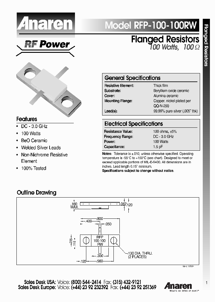 RFP-100-100RW_4221086.PDF Datasheet