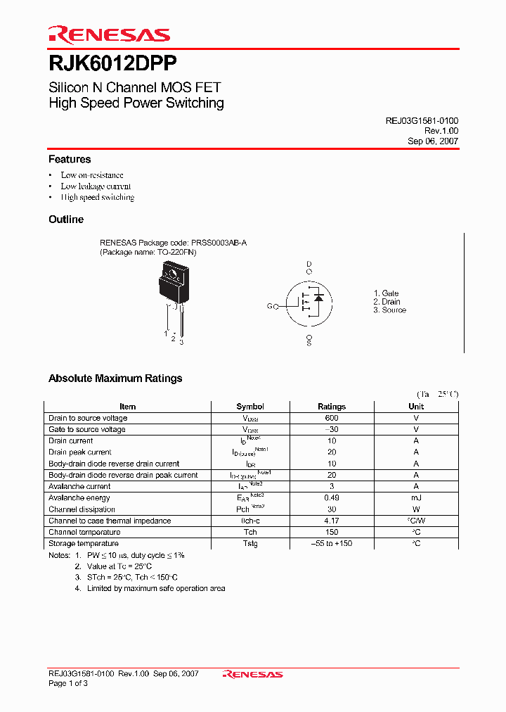 RJK6012DPP_4378327.PDF Datasheet