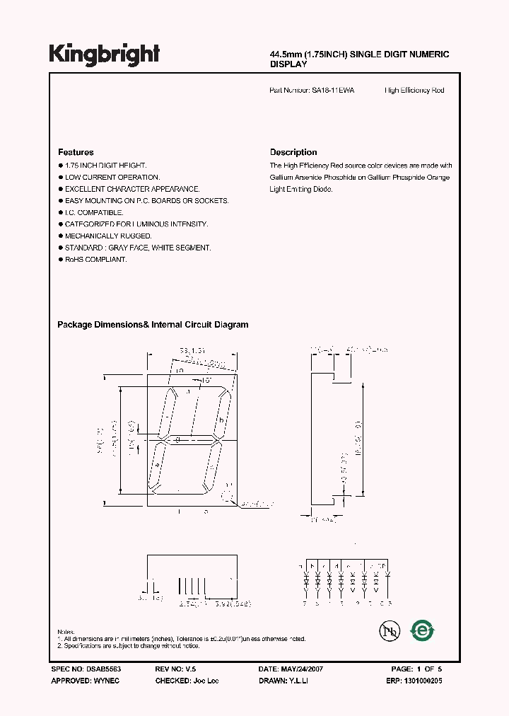 SA18-11EWA_4737199.PDF Datasheet