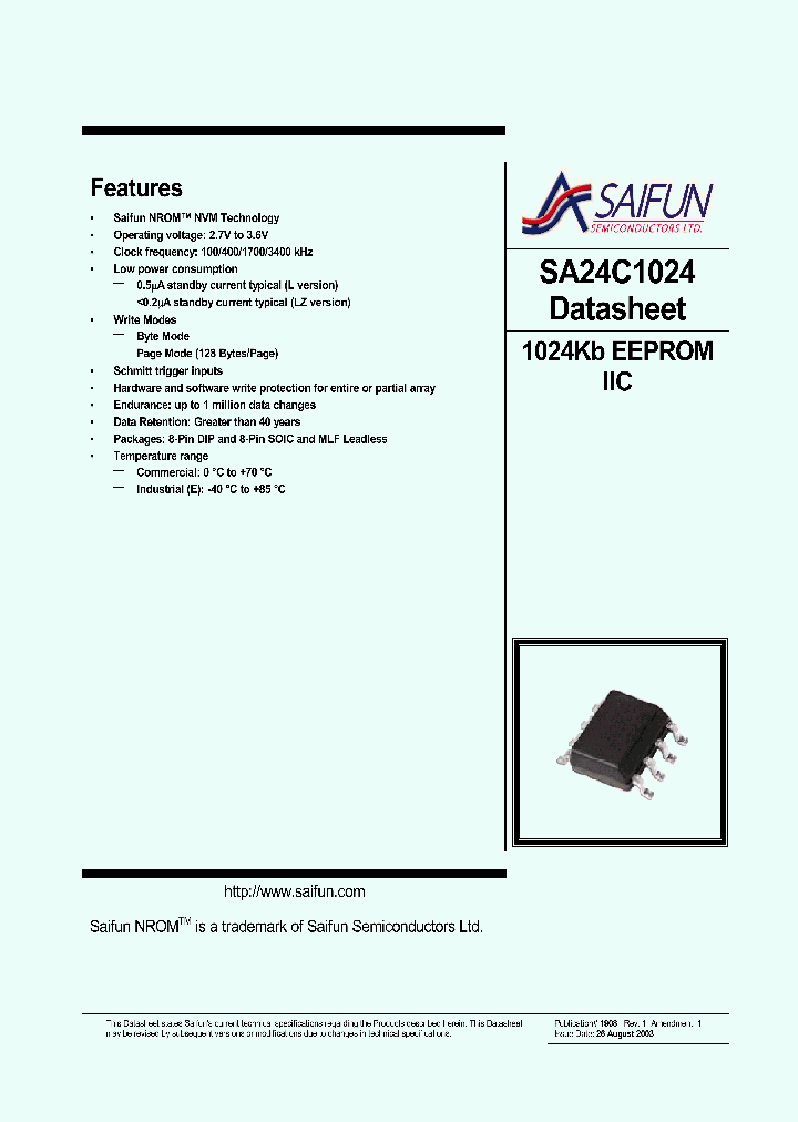 SA24C1024LZEMFF_4770886.PDF Datasheet
