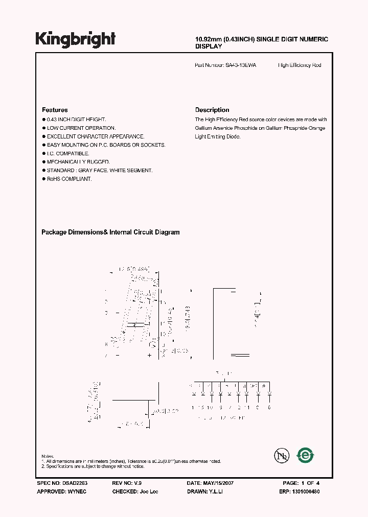 SA43-13EWA_4338545.PDF Datasheet
