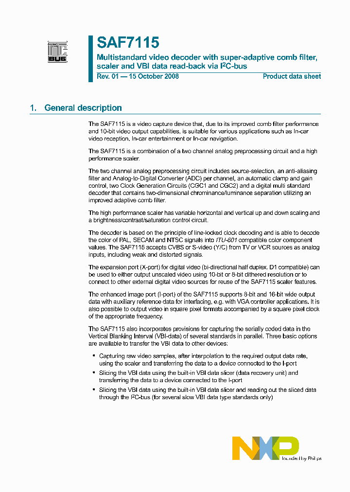 SAF7115_4271782.PDF Datasheet