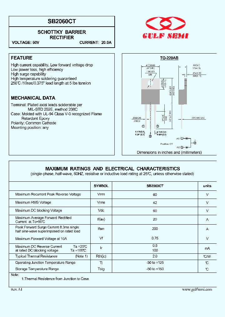 SB2060CT_4619885.PDF Datasheet