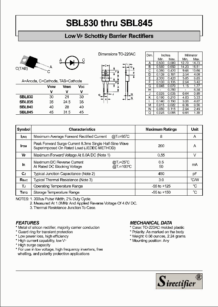 SBL830_4166524.PDF Datasheet
