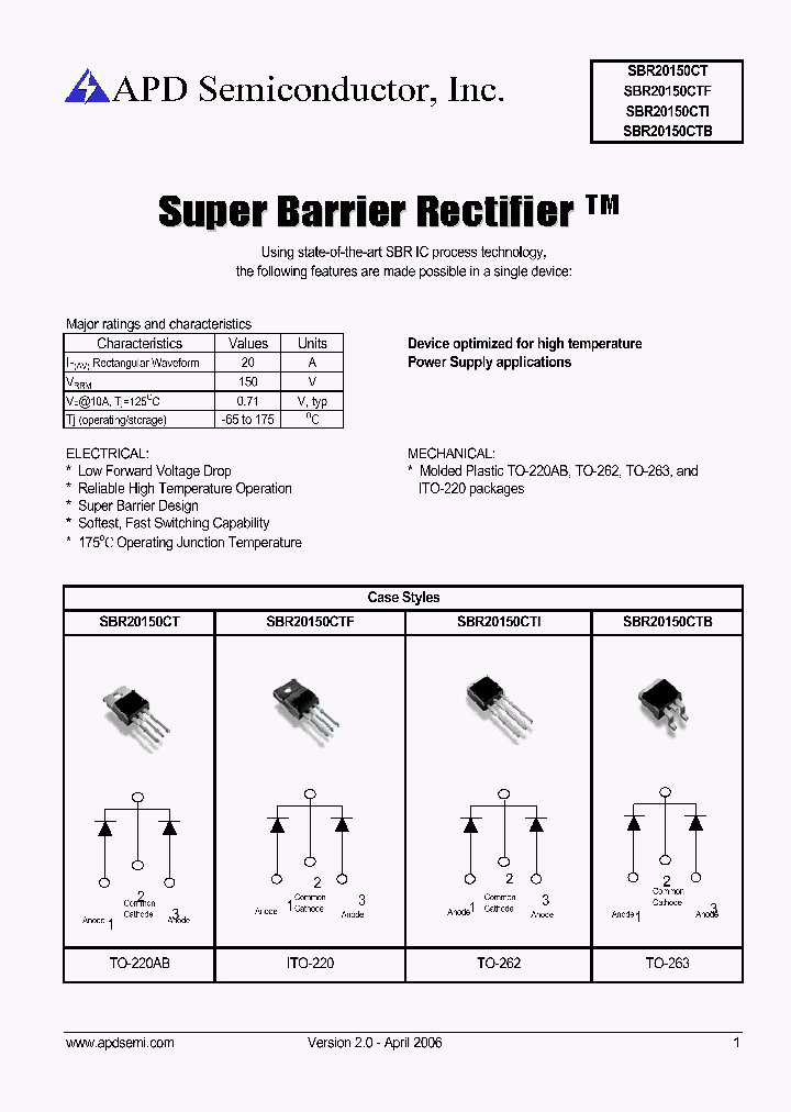 SBR20150CTB_4179990.PDF Datasheet