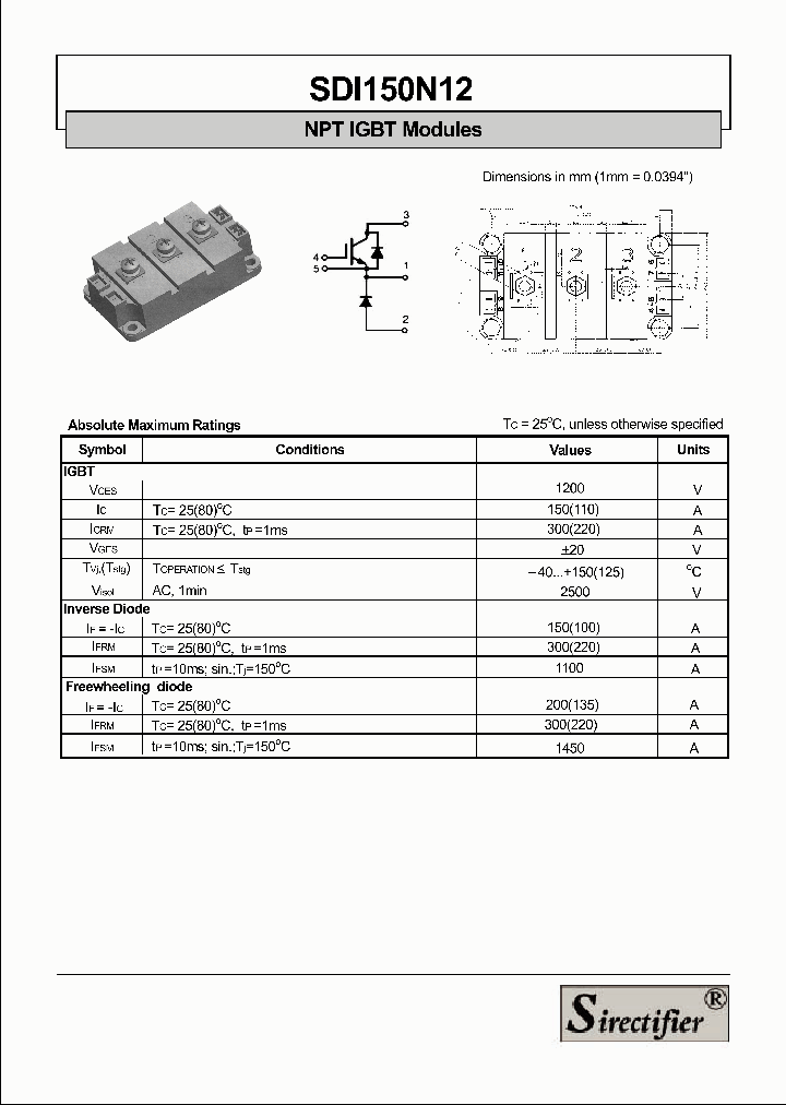 SDI150N12_4385226.PDF Datasheet